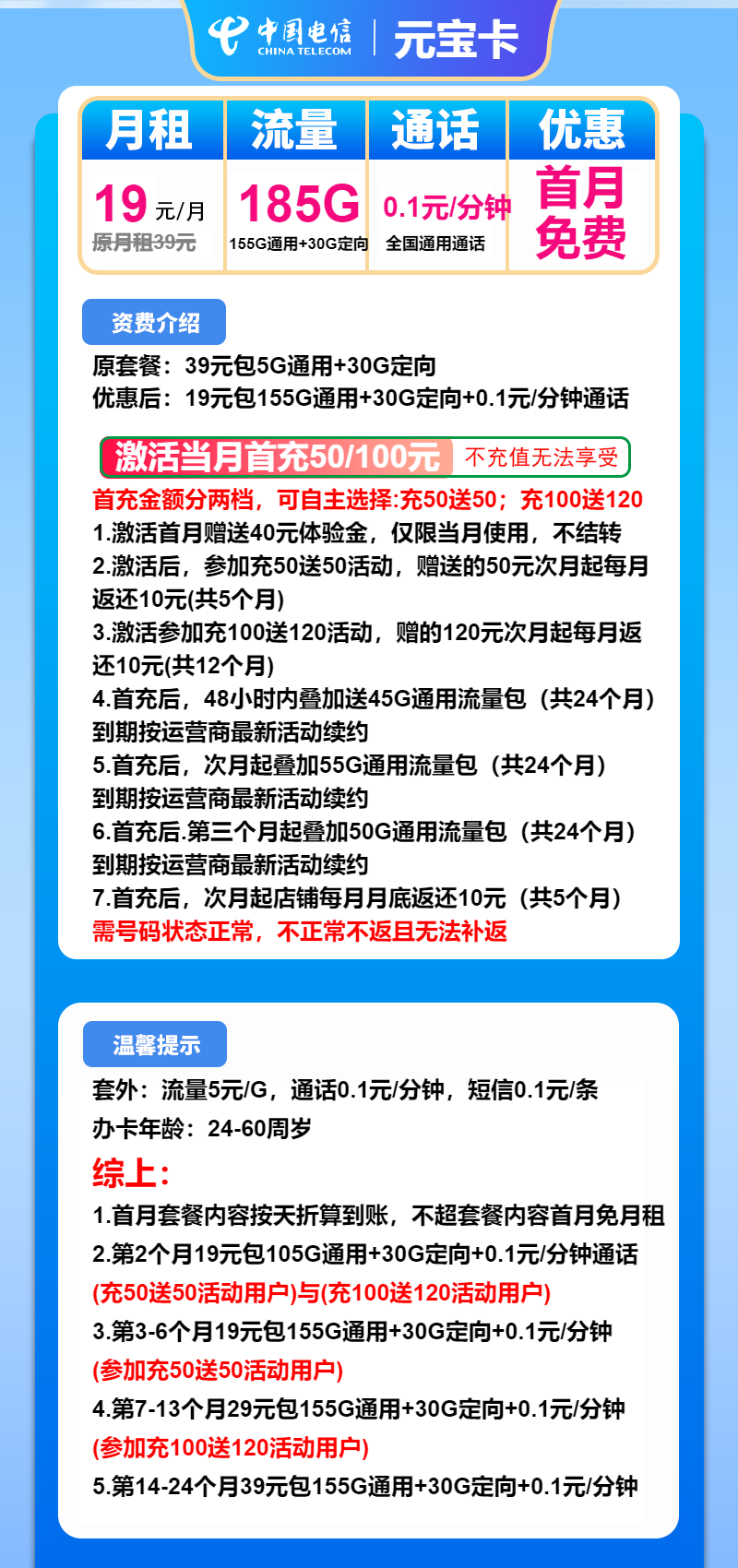 电信元宝卡