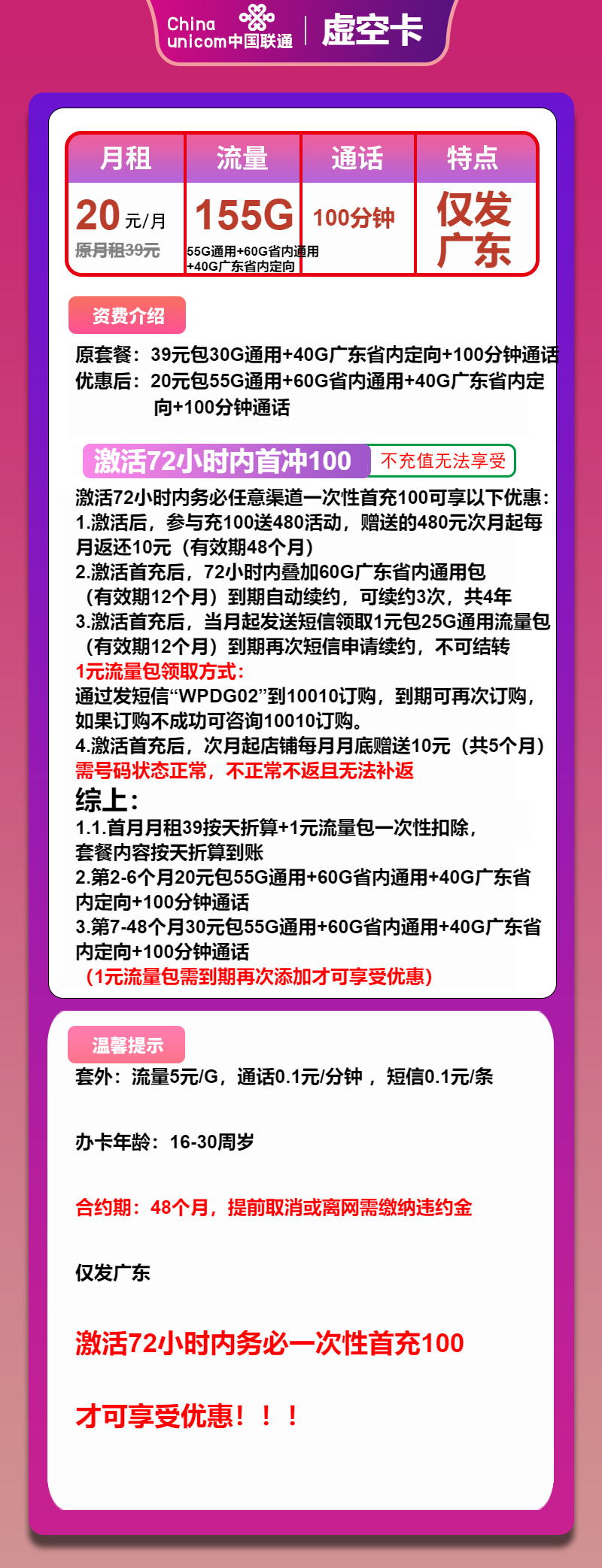 联通虚空卡