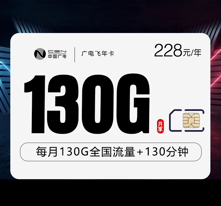广电飞年卡228元包年