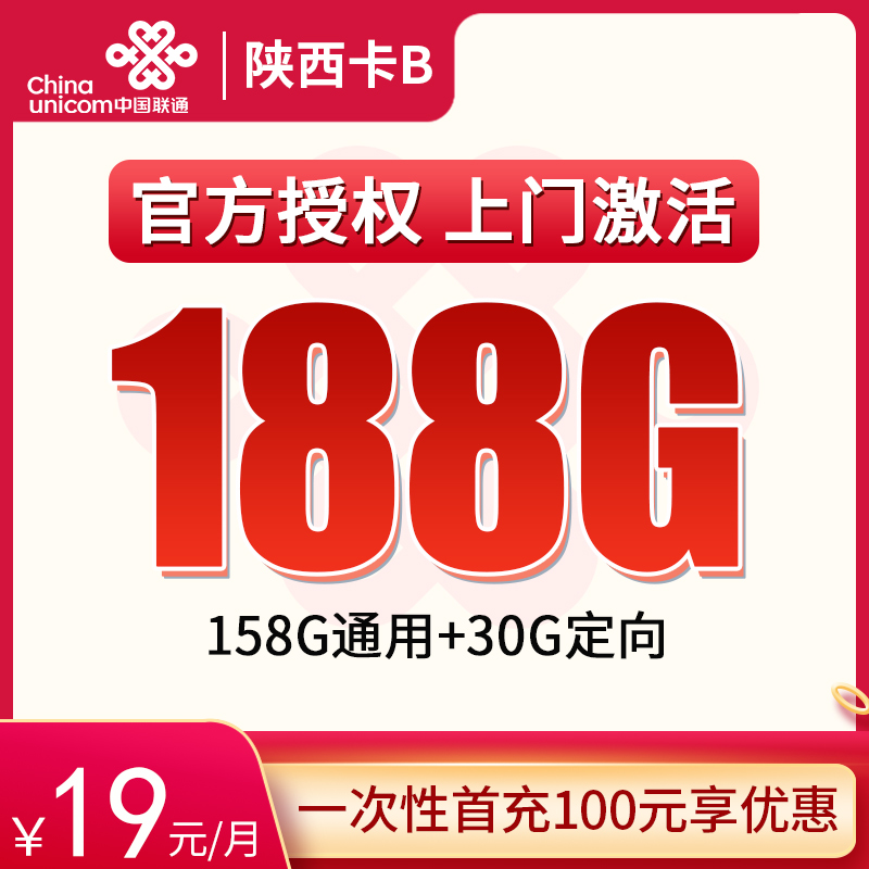 G2陕西卡B19元188G【只发陕西】